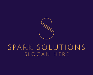 Luxury Letter S Outline Company logo design