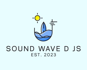 Sea Surfer Summer logo design