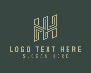 Modern Company Business Letter H Logo