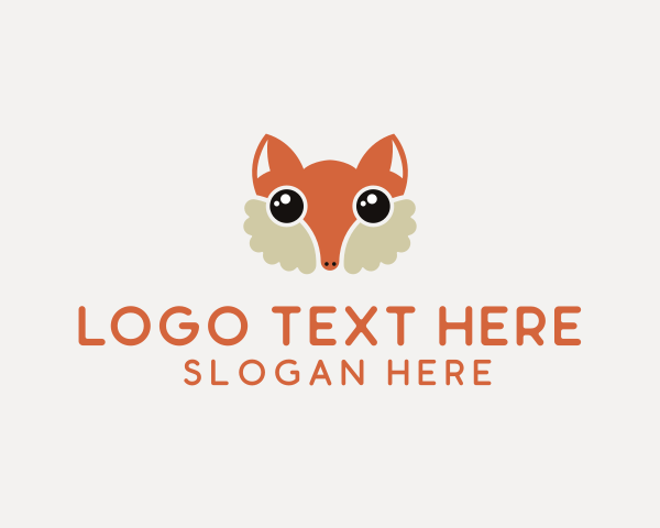 Cute Fox Face logo