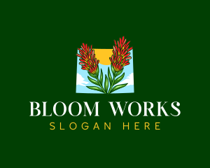 Wyoming Floral Garden logo design