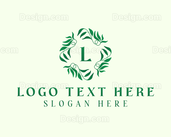 Nature Garden Leaves Logo