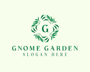 Nature Garden Leaves logo design