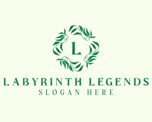 Nature Garden Leaves logo design