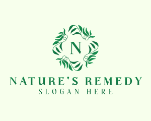 Nature Garden Leaves logo design