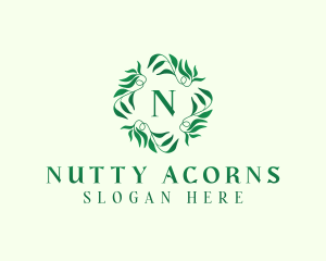 Nature Garden Leaves logo design