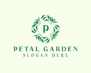 Nature Garden Leaves logo design