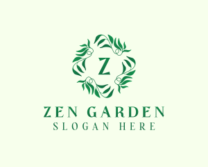 Nature Garden Leaves logo design