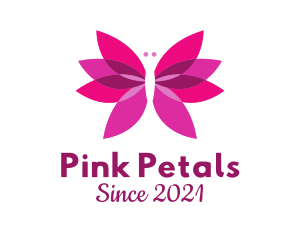 Butterfly Flower Beauty  logo design