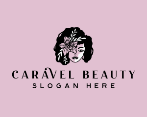 Beauty Afro Woman Salon logo design