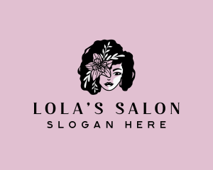 Beauty Afro Woman Salon logo design