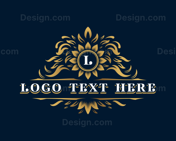 Elegant Floral Ornament Logo