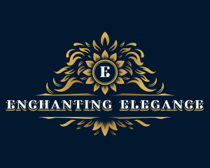 Elegant Floral Ornament logo design