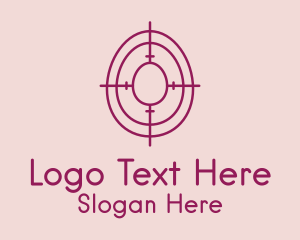 Shooting - Egg Hunt Target logo design