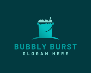 Bubble Bucket House Cleaning logo design