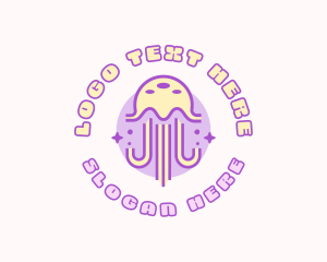 Cute Sparkle Jellyfish logo