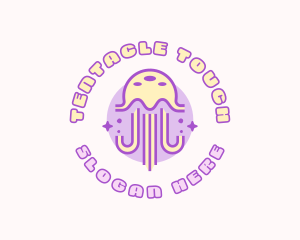 Cute Sparkle Jellyfish logo