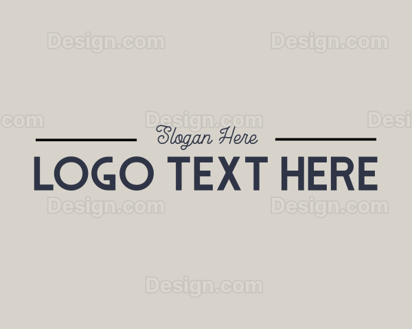 Classic Professional Wordmark Logo