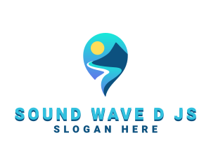 Island Beach Travel logo design