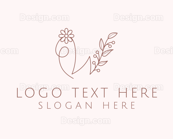 Florist Letter W Logo