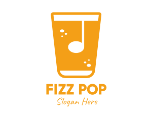 Musical Note Drink logo design