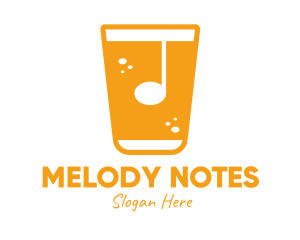 Musical Note Drink logo design