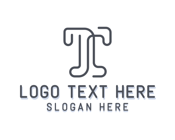 Letter T logo example 4