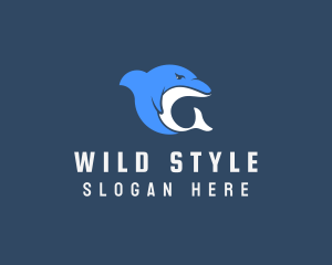 Wild Sea Dolphin  logo design