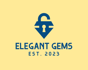 Diamond Gem Locksmith logo design