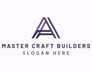 Architect Builder Letter A logo