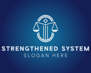 Justice Scale Law Firm  logo design