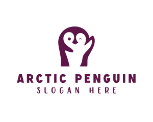 Cute Penguin Animal logo