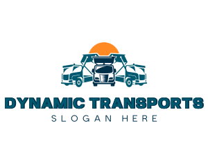 Vehicle Transportation Trucking logo design