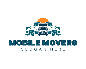 Vehicle Transportation Trucking logo design