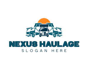 Vehicle Transportation Trucking logo design