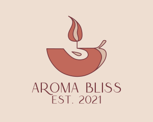 Spa  Aroma Candle  logo design