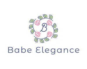 Elegant Rose Floral logo design