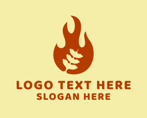 Sausage Grill Flame logo