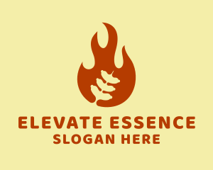 Sausage Grill Flame logo