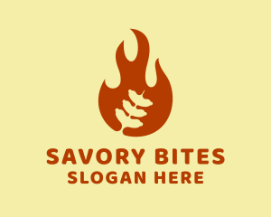 Sausage Grill Flame logo