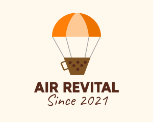 Boba Hot Air Balloon  logo design