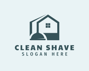 Plunger Clean Housekeeper logo design