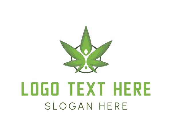 Cannabis Leaf logo example 4