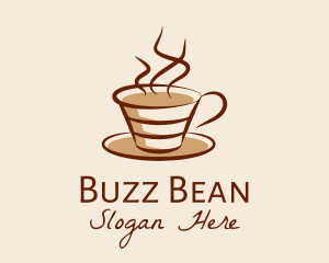 Steaming Hot Coffee  logo design