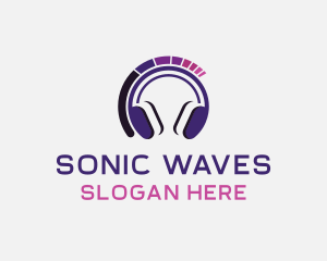 Music Headphones Sound logo