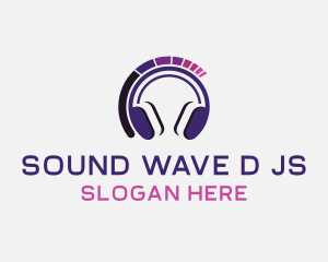 Music Headphones Sound logo design