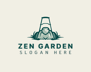 Grass Mowing Landscaping logo design