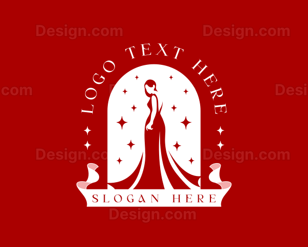 Elegant Fashion Gown Logo