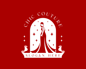 Elegant Fashion Gown logo design