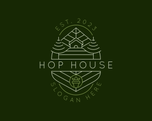 House Landscaping Nature logo design